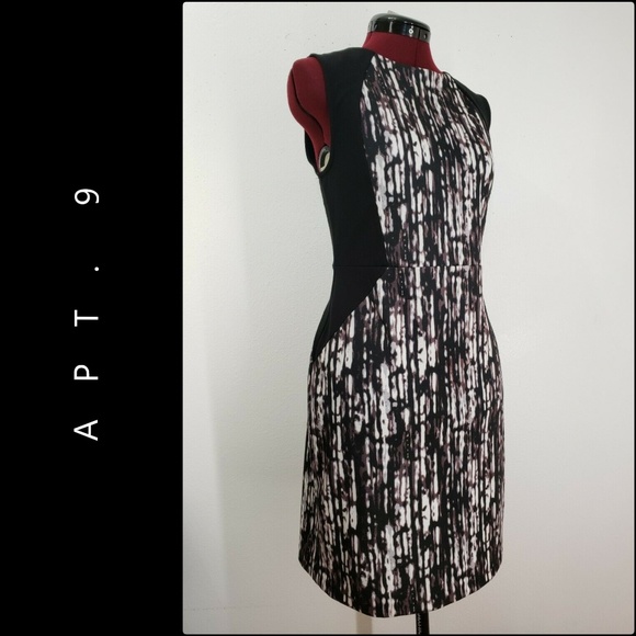 Apt 9 Woman Sleeveless Dress Size Medium Black - Picture 8 of 8